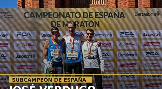 José Verdugo, subcampeón de España de Maratón M50 en Barcelona