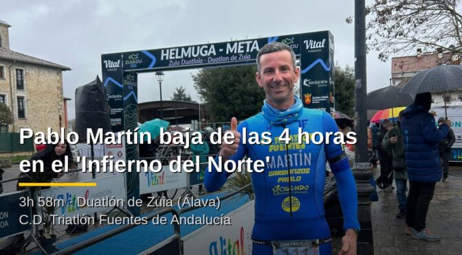 Pablo Martín completa el Duatlón de Zuia, ‘ El Infierno del Norte’, con un tiempo récord personal y baja de las 4 horas